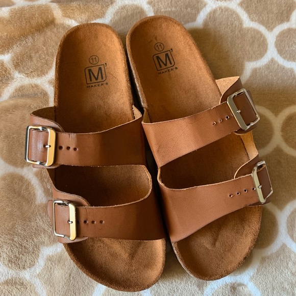 Maker’s Shoes Tan Suede Vale II Sandals - Picture 3 of 6